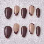 Handmade Press on Nails Double Chocolate ManiTips