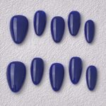 Handmade Press on Nails Klein Blue Short Almond ManiTips
