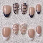 Handmade Press on Nails Two Butterflies ManiTips