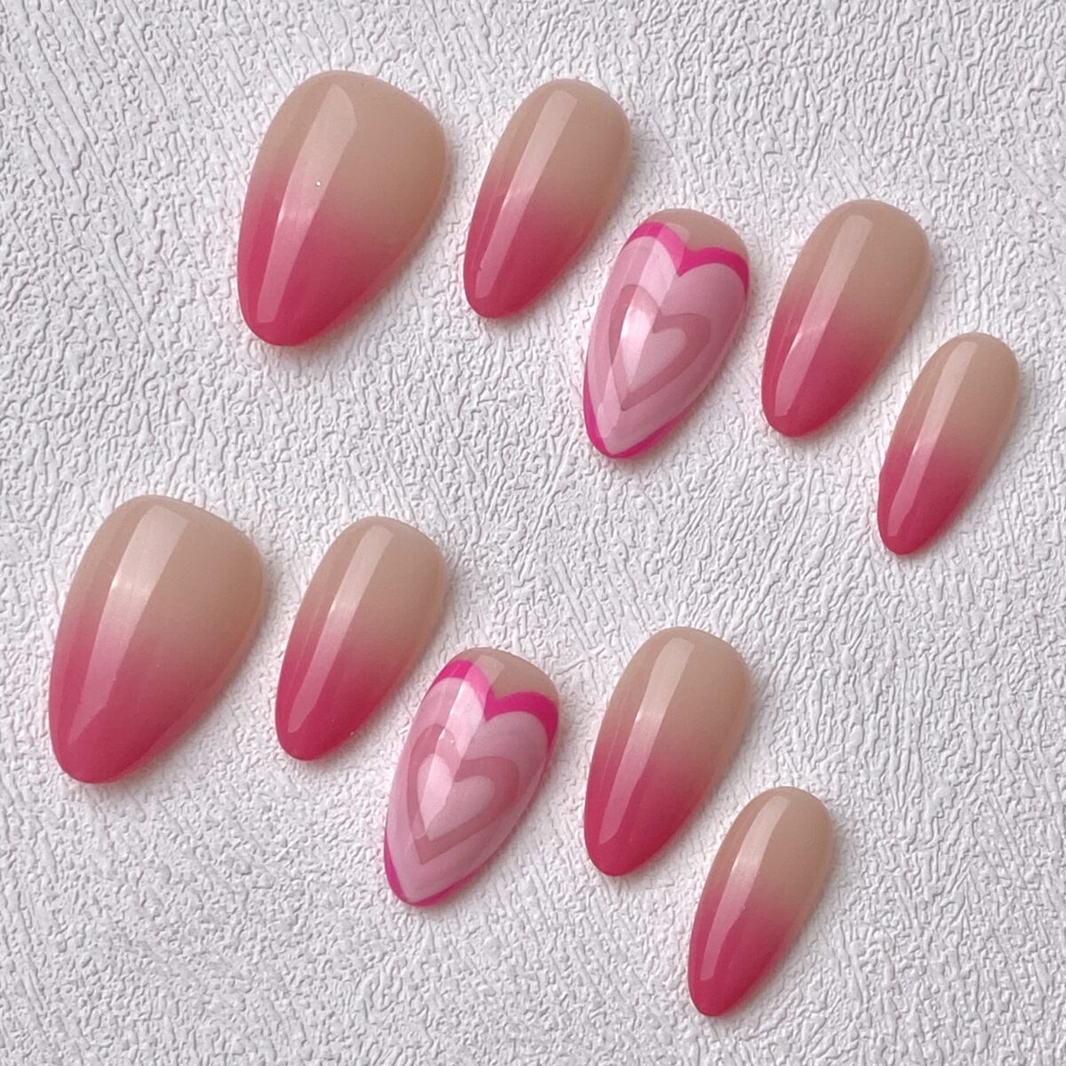 Handmade Press on Nails Blush Bloom Short Almond Best Press on Nails Natural Fake Nails from MANITIPS