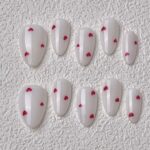 Handmade Press on Nails Pure Heart Best Press on Nails Natural Fake Nails from MANITIPS