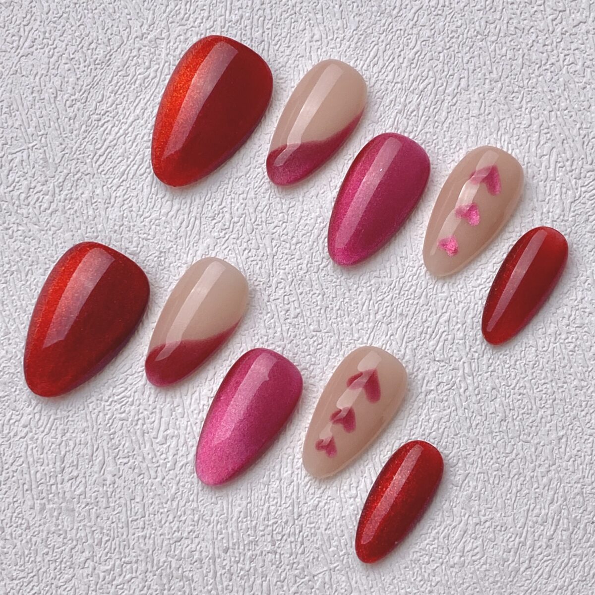 Handmade Press on Nails Rosy Whispers Short Almond Best Press on Nails Natural Fake Nails from MANITIPS